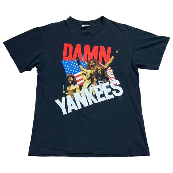 Hanes Other - Hanes Vintage 80s Damn Yankees Yank This Band Tour Shirt Adult Large‎